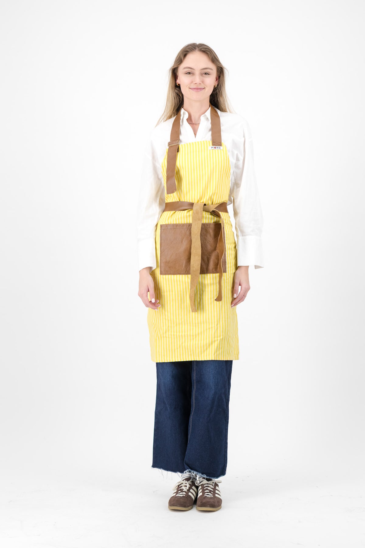 Yellow Striped Apron